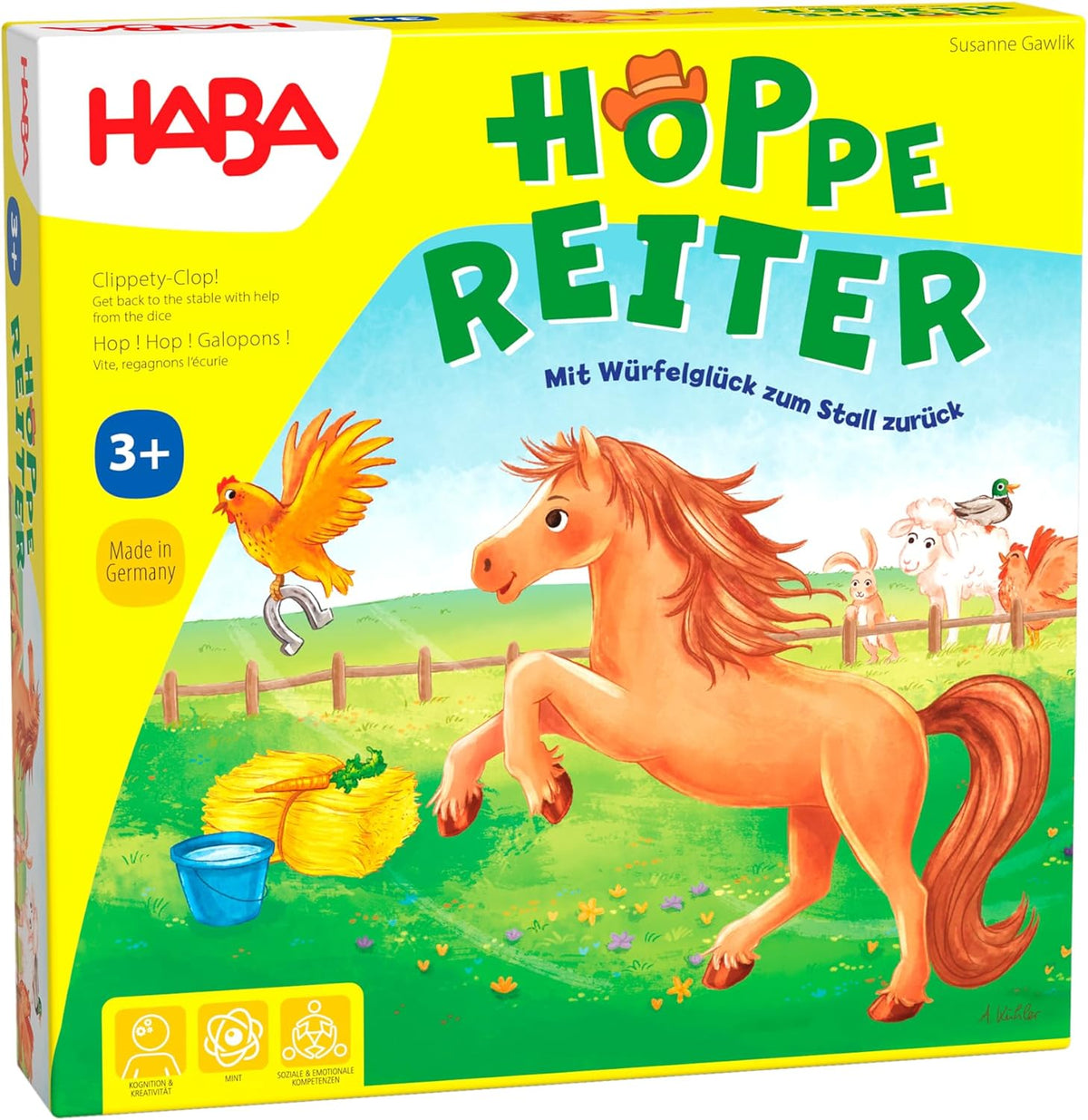 HABA Hoppe Reiter – Pferde-Brettspiel ab 3 Jahren