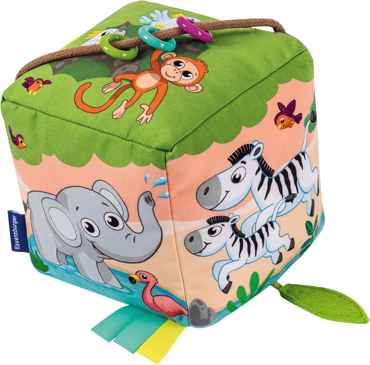 Ravensburger Play+ Motorik-Würfel Wilde Tiere ab 6 M.