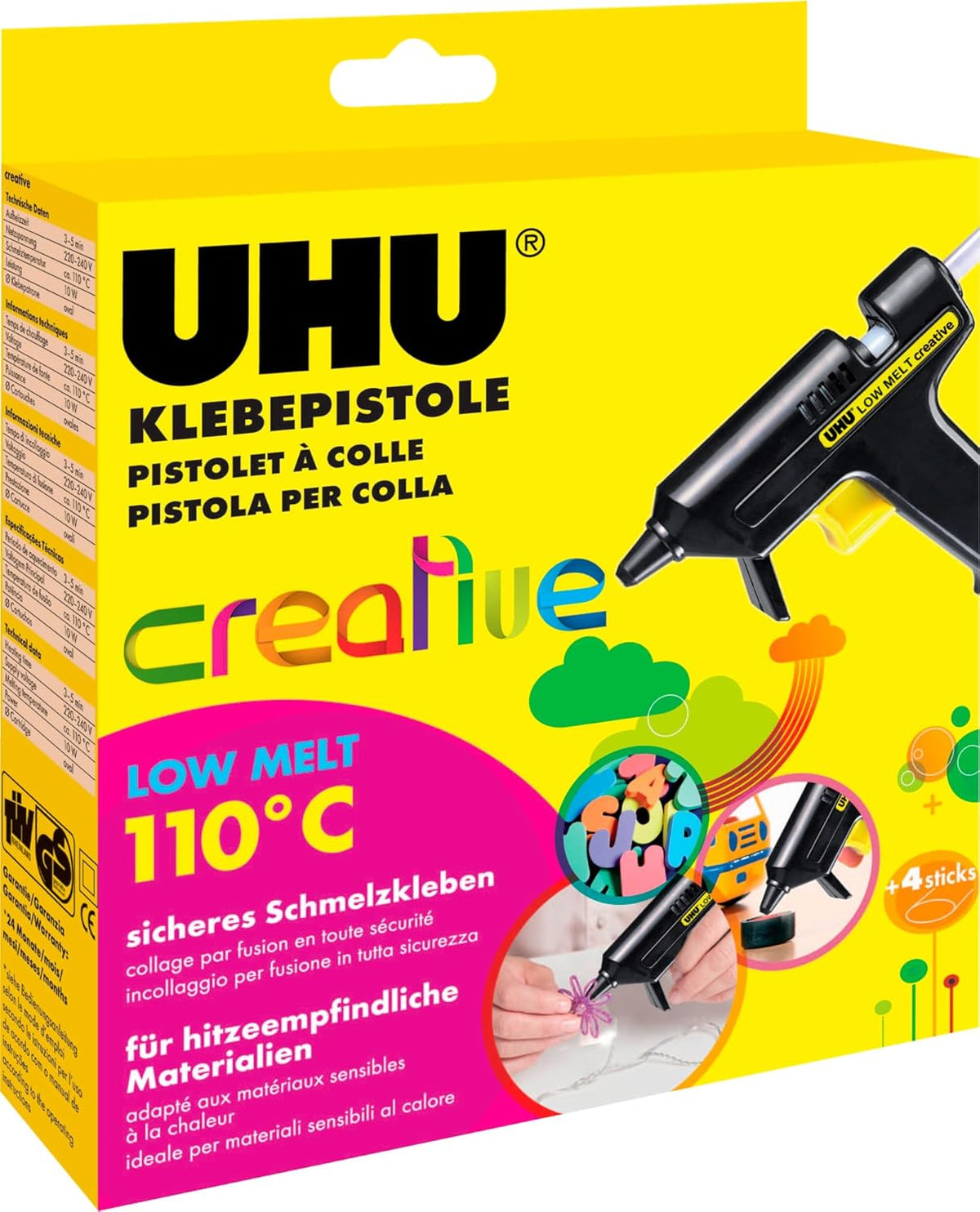 Uhu Niedrigtemperatur-Klebepistole 110°C - Sicher & Vielseitig
