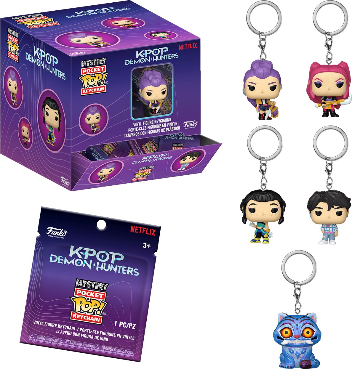 FUNKO KPop Demon Hunters Anhänger, 1 Stück, zufälliges Design