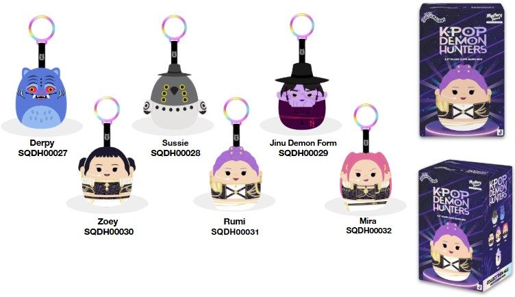 Squishmallows KPop Demon Hunters Anhänger, 1 Stück, Zufallsdesign