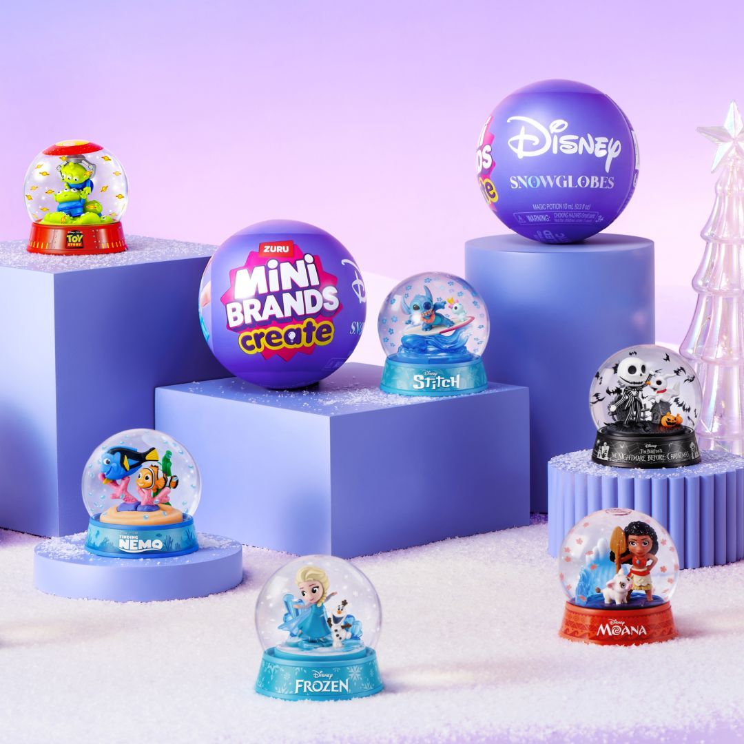 ZURU Mini Brands Disney Schneekugel Bastelset 1 von 9 Designs zufällig