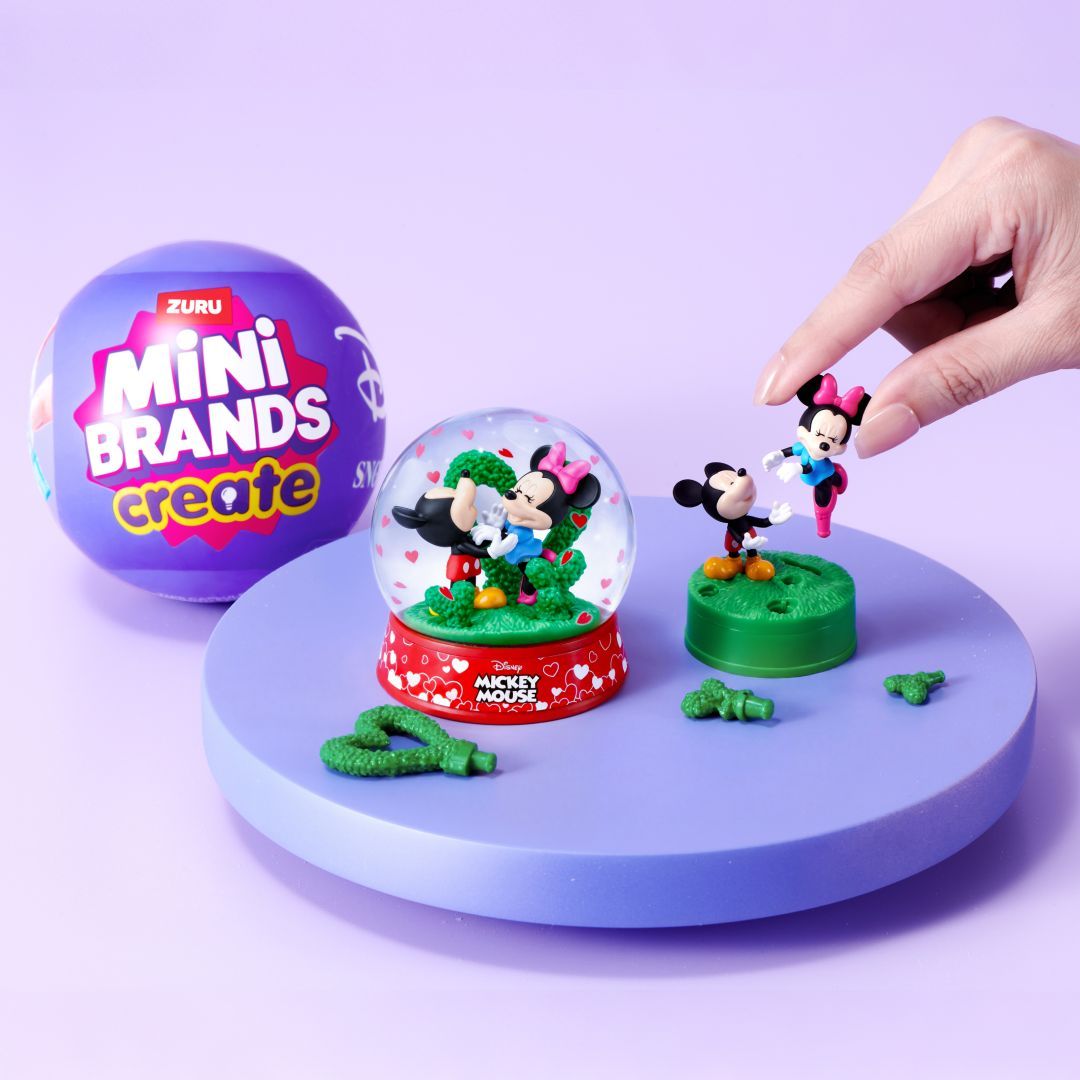 ZURU Mini Brands Disney Schneekugel Bastelset 1 von 9 Designs zufällig