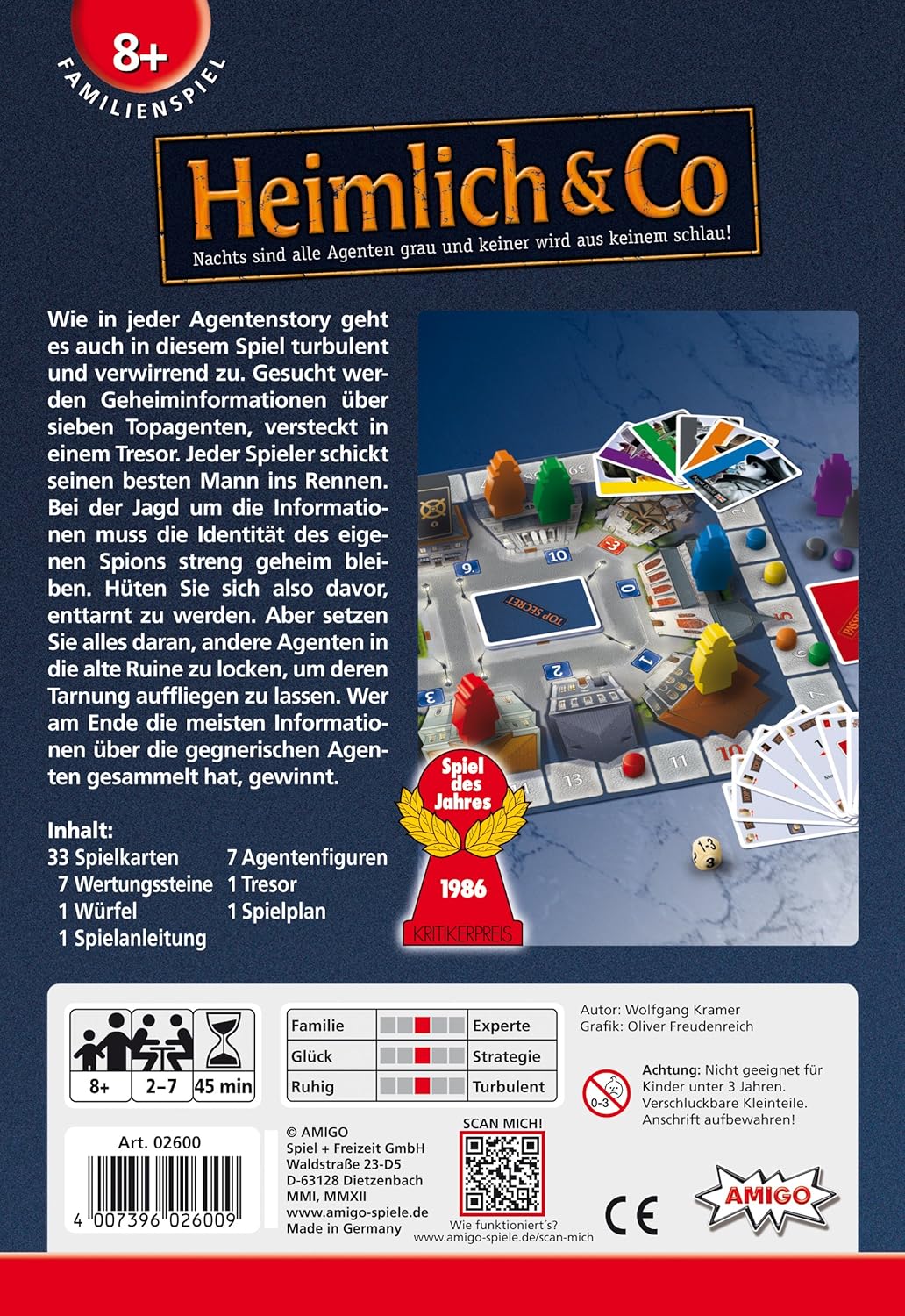 AMIGO Heimlich & Co. – Spiel des Jahres, Spionagespiel