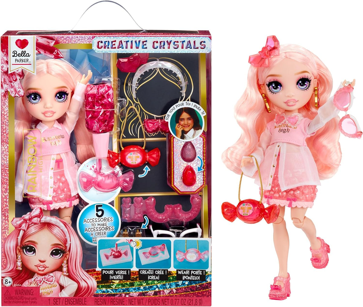 Rainbow High Creative Crystals Fashion Doll Bella