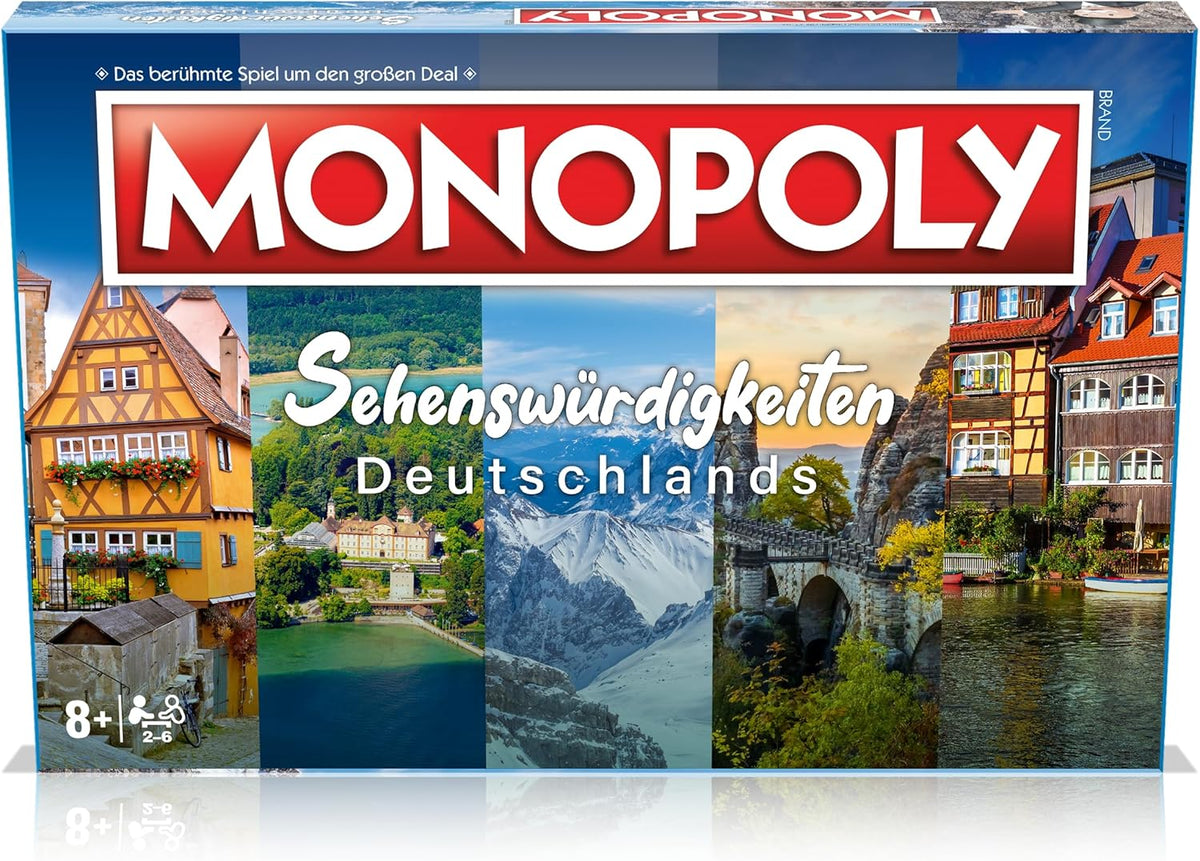 Monopoly Sehenswürdigkeiten Deutschlands - Brettspiel ab 8 Jahren