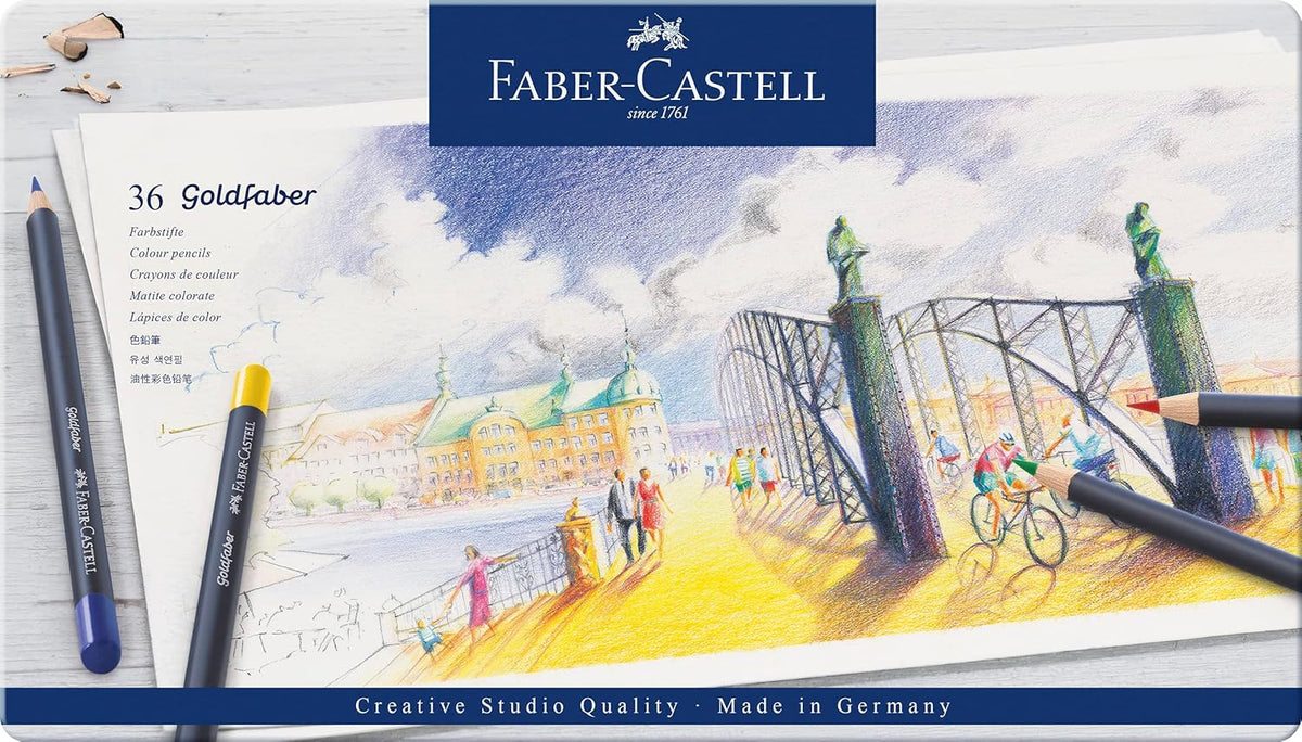 Faber-Castell Goldfaber 36 Farbstifte im Metalletui