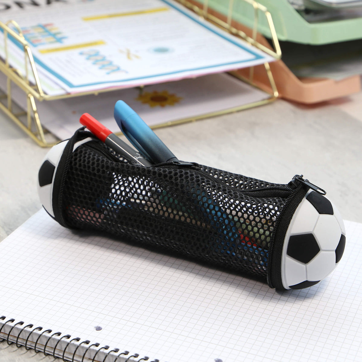 ONLINE PEN Schlampermäppchen Soccer | Zip, 22x7 cm