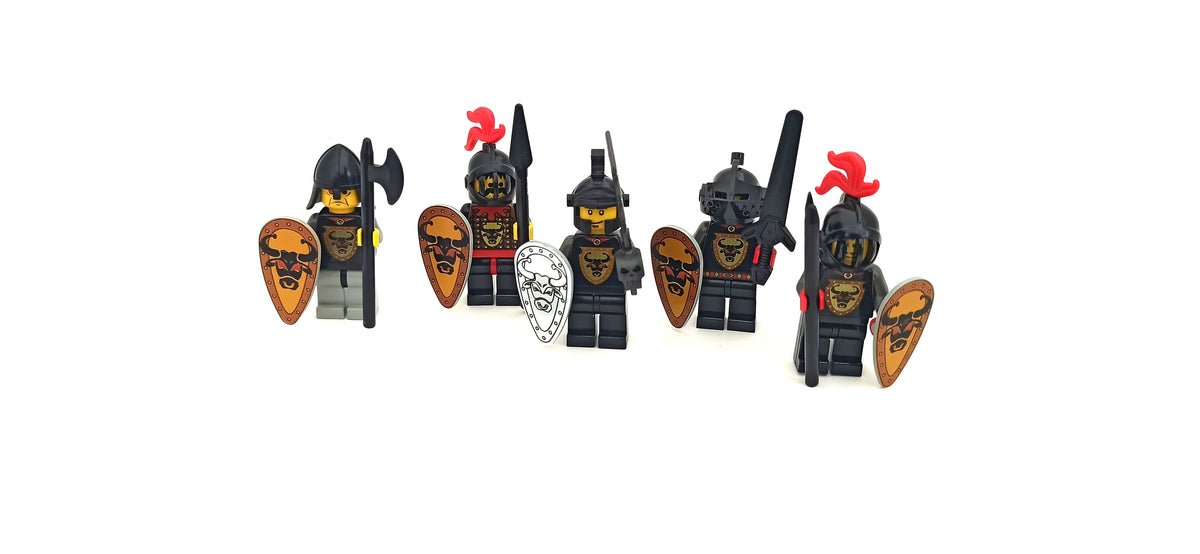 LEGO® Sortiment Minifiguren 5x Castle Kingdoms Bullenritter mit Schwert und Schild