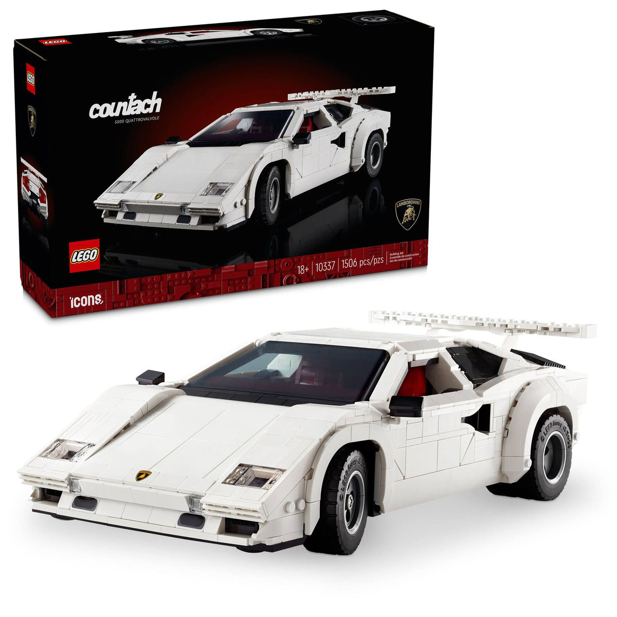 LEGO® Icons 10337 Lamborghini Countach 5000 Quattrovalvole (1.506 Teile)