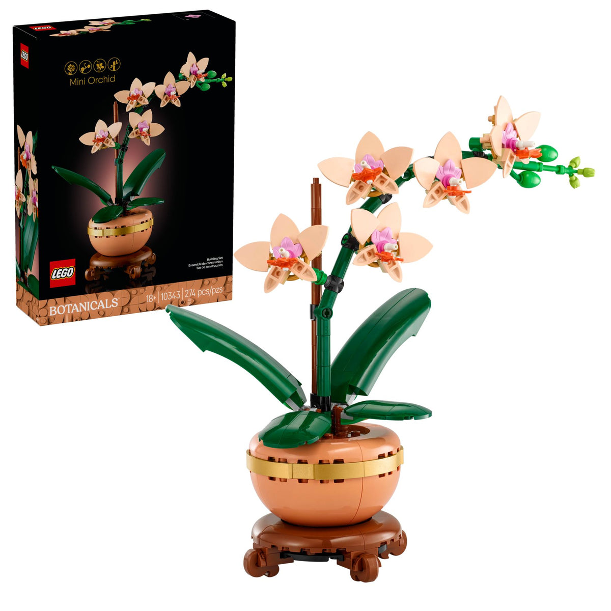 LEGO® Icons Mini-Orchidee 10343 - 274 Teile