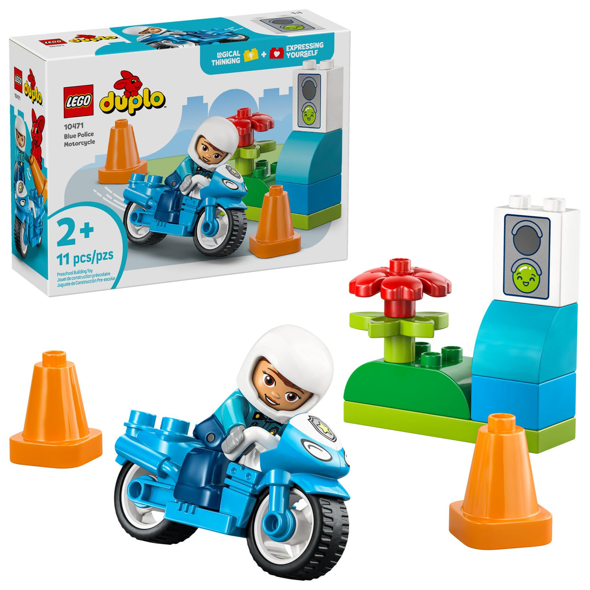 LEGO® Duplo 10471 Blaues Polizeimotorrad