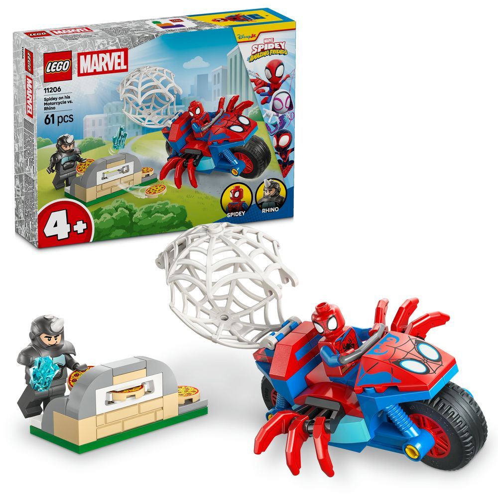 LEGO 11206 Spidey auf Motorrad vs. Rhino - 61 Teile