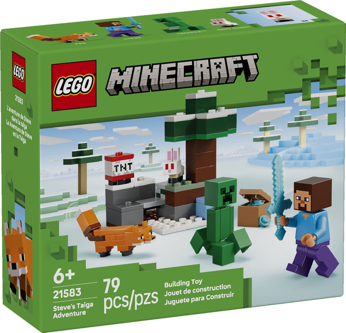 LEGO Minecraft Steves Abenteuer Taiga 21186 - ab 7 Jahren
