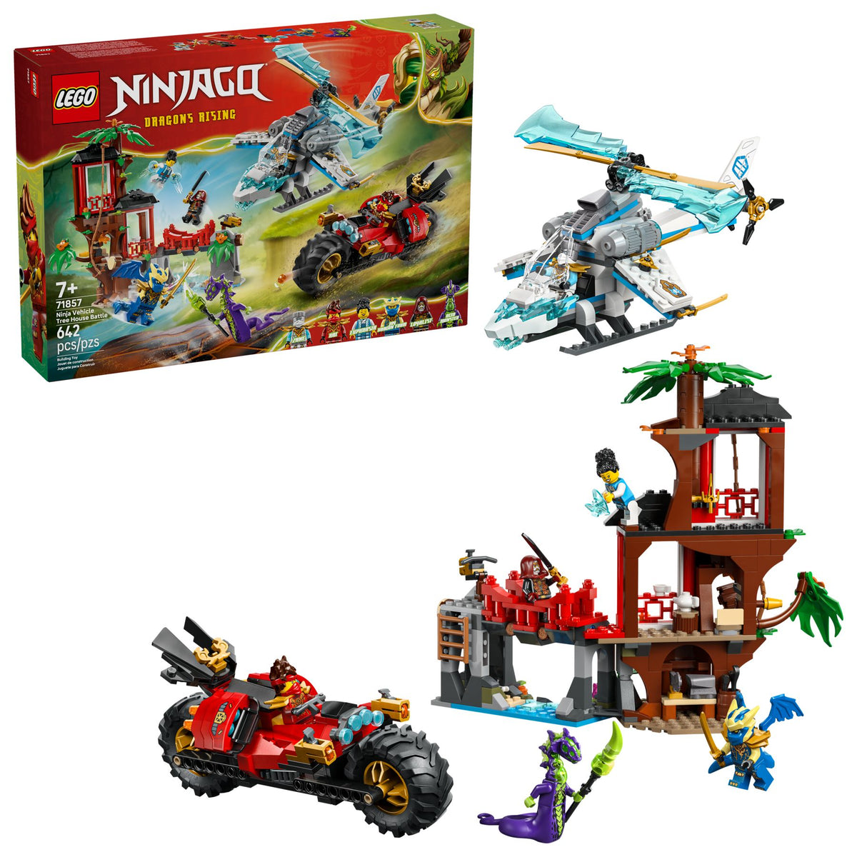 LEGO NINJAGO Showdown am Baumhaus mit Ninja Bike (71799)