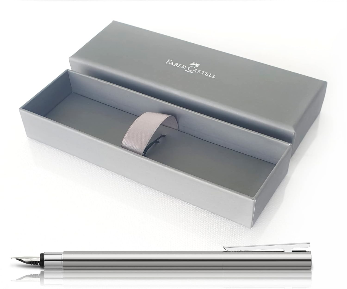 Faber-Castell Neo Slim Füller Edelstahl glänzend M
