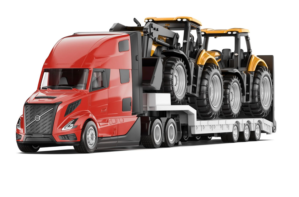 siku 1785 Volvo VNL 860 LKW mit 2 JCB-Traktoren