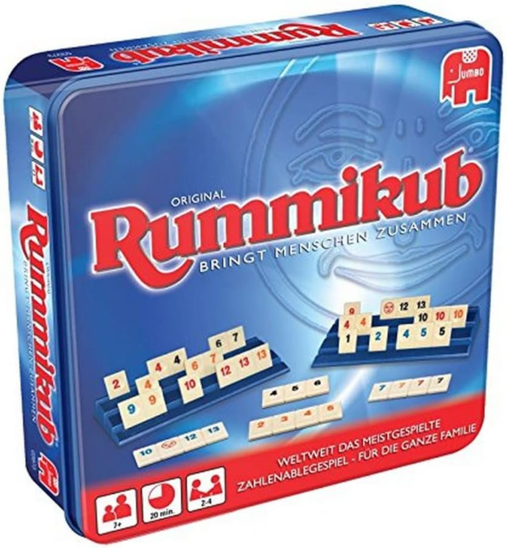 Rummikub Original in Metalldose – Familienspiel ab 7 Jahren