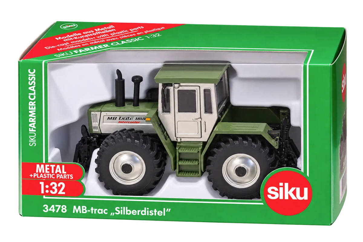 SIKU 3478 MB-trac 1800 Intercooler Silberdistel 1:32