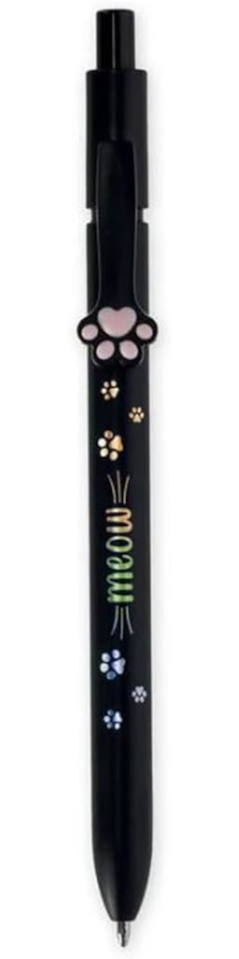 LEGAMI Meow Kugelschreiber schwarz, 1,0 mm, Katzenpfoten-Clip