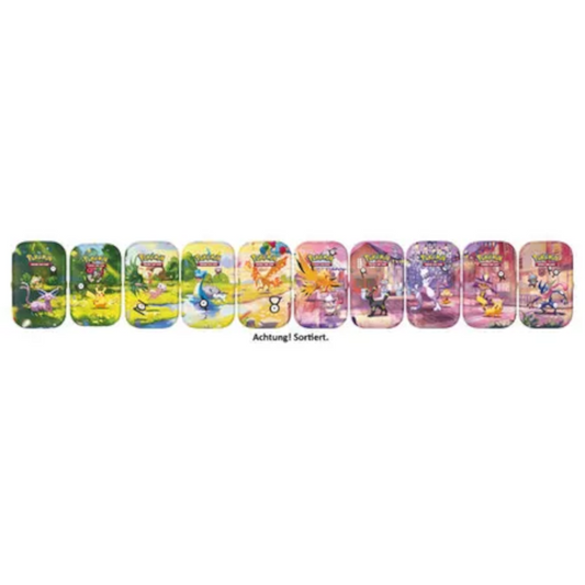Pokémon 30 Jahre Mini-Tin, 2 Booster, 1 Stück, zufälliges Design
