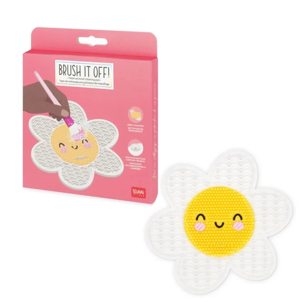 LEGAMI Pinsel-Reinigungspad Daisy aus Silikon – Brush it Off!