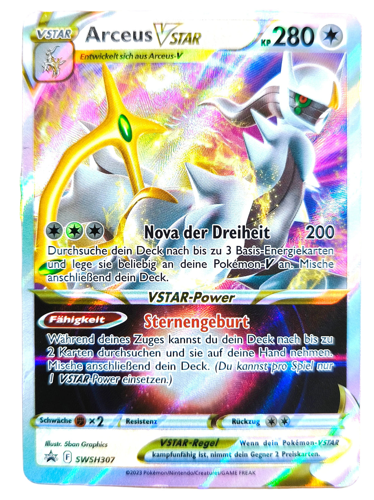 Pokemon Karte Arceus V-Star Black Star Promo SWSH307 - Peer Online Shop