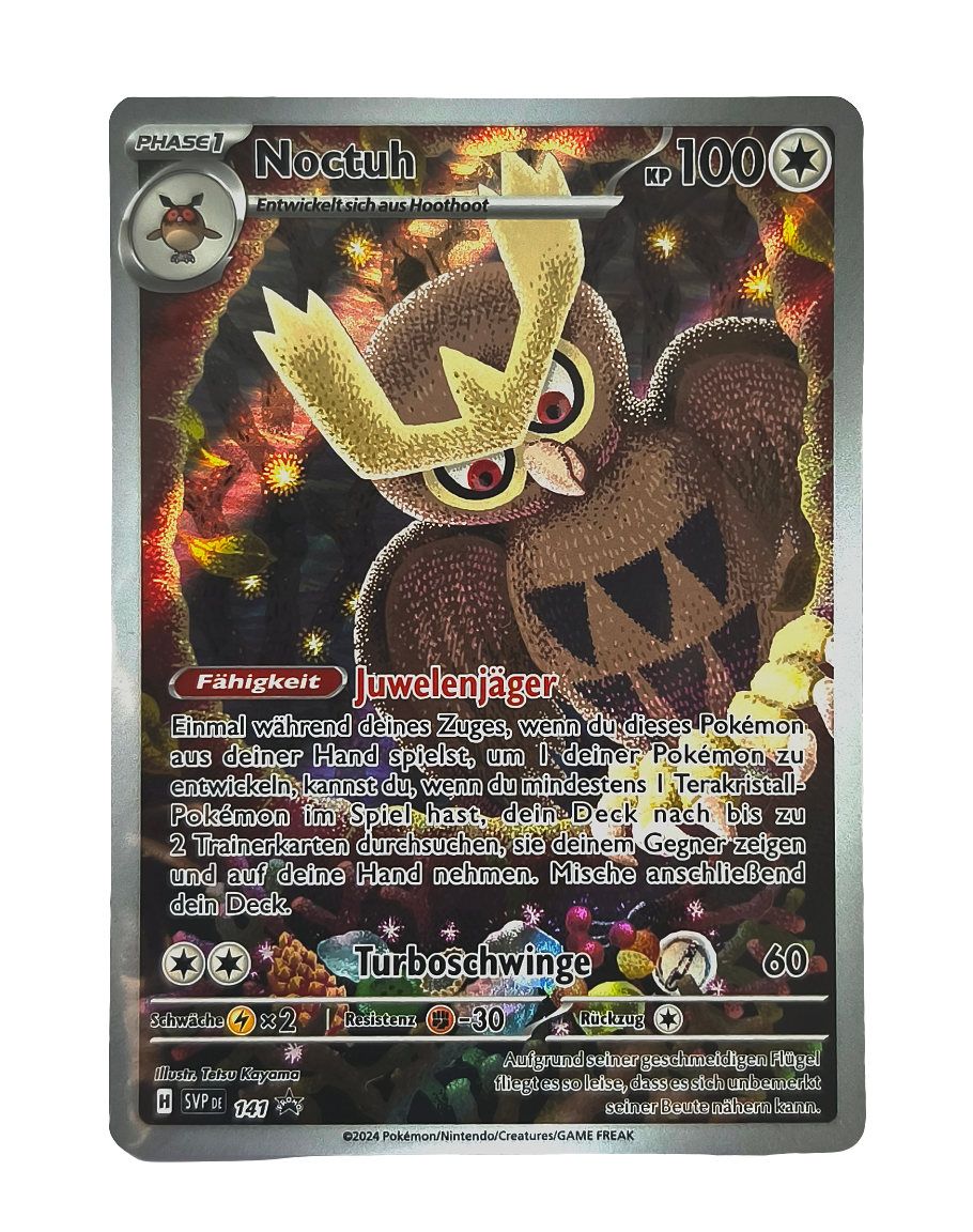 Pokemon Karte Black-Star-Promo Noctuh Art-Rare HOLO SVP141 - Peer Online Shop