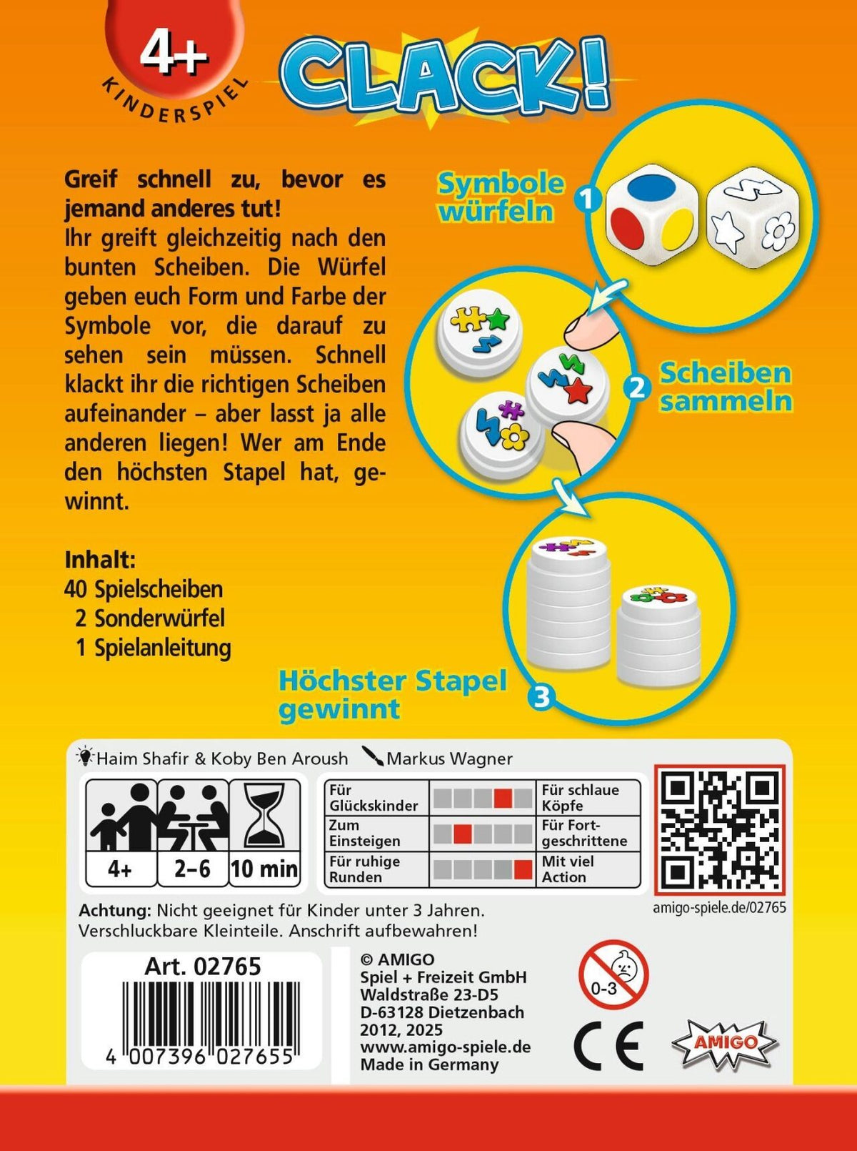 AMIGO Clack! Refresh – Reaktionsspiel für die ganze Familie