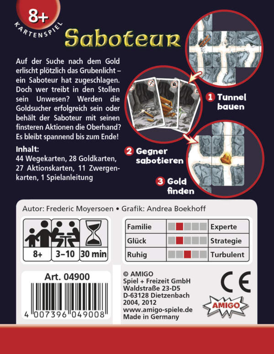 Saboteur – AMIGO Kartenspiel Klassiker 110 Karten