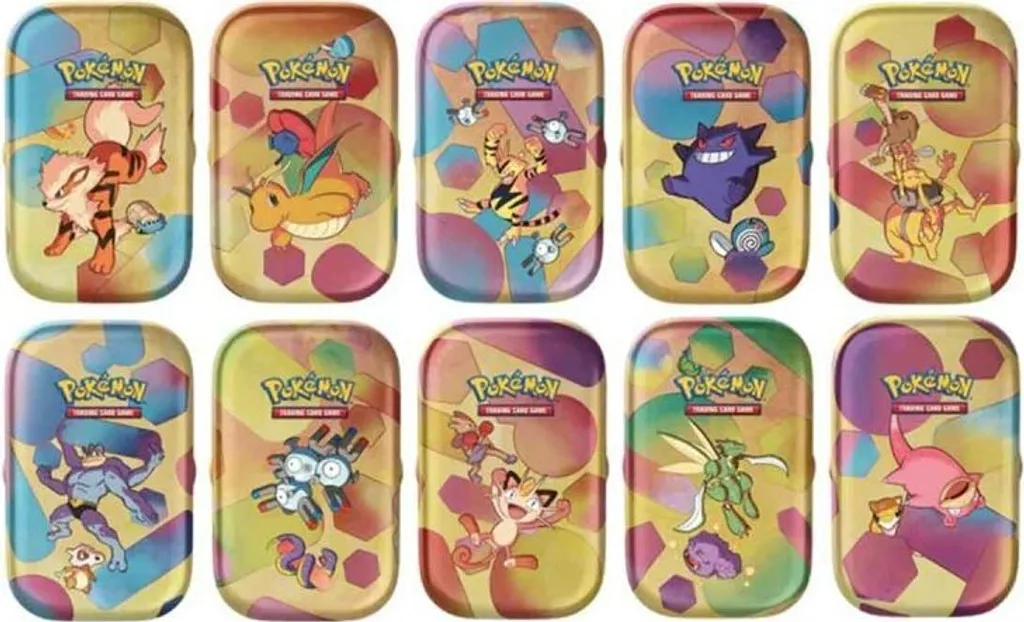 Pokémon TCG Karmesin & Purpur 151 1x Mini Tin - zufällig aus 10 Designs