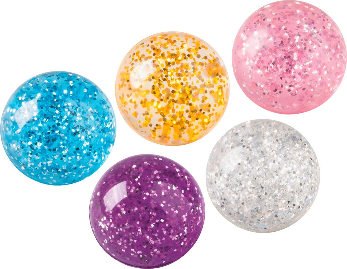 BRUNNEN Flummi Glitter 4cm - Gummiball mit Glitzer-Effekt