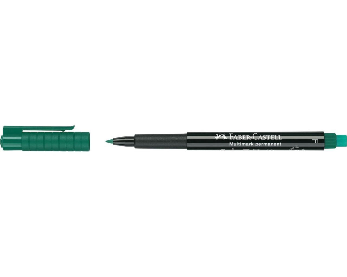 FABER-CASTELL Permanentmarker Multimark F grün