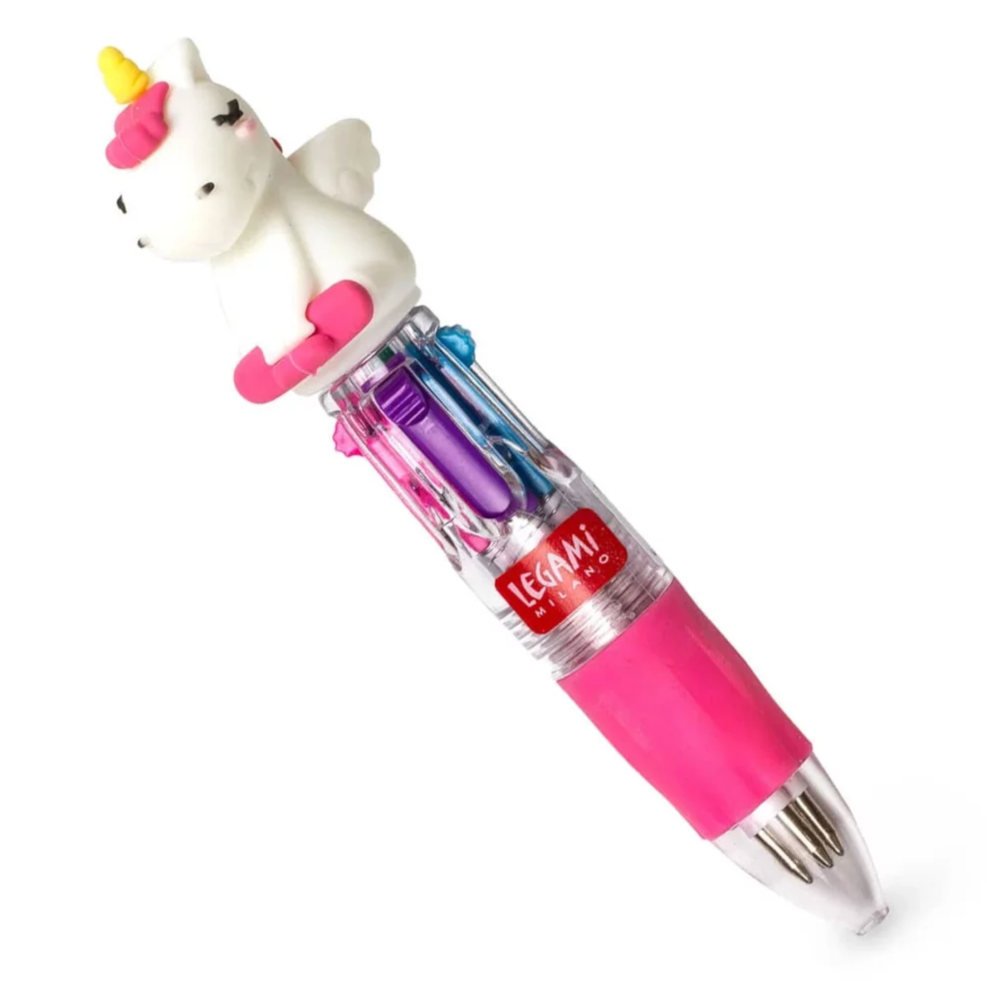Legami Mini 4-Farb-Kugelschreiber Magic Rainbow Unicorn