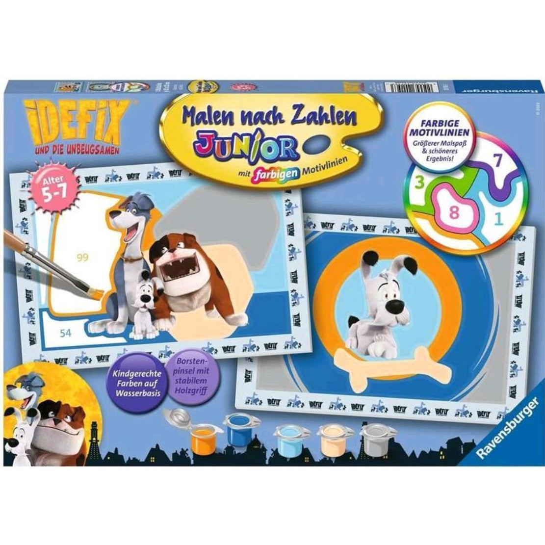 Ravensburger Malen nach Zahlen Abenteuer mit Idefix Kinder 5-7 Jahren 20156