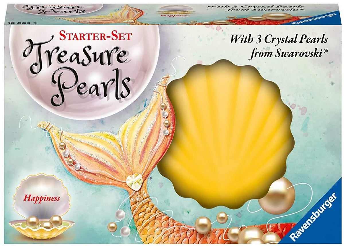 Ravensburger Treasure Pearls Happiness - Kreative Perlen-Bastelsets für magische Momente