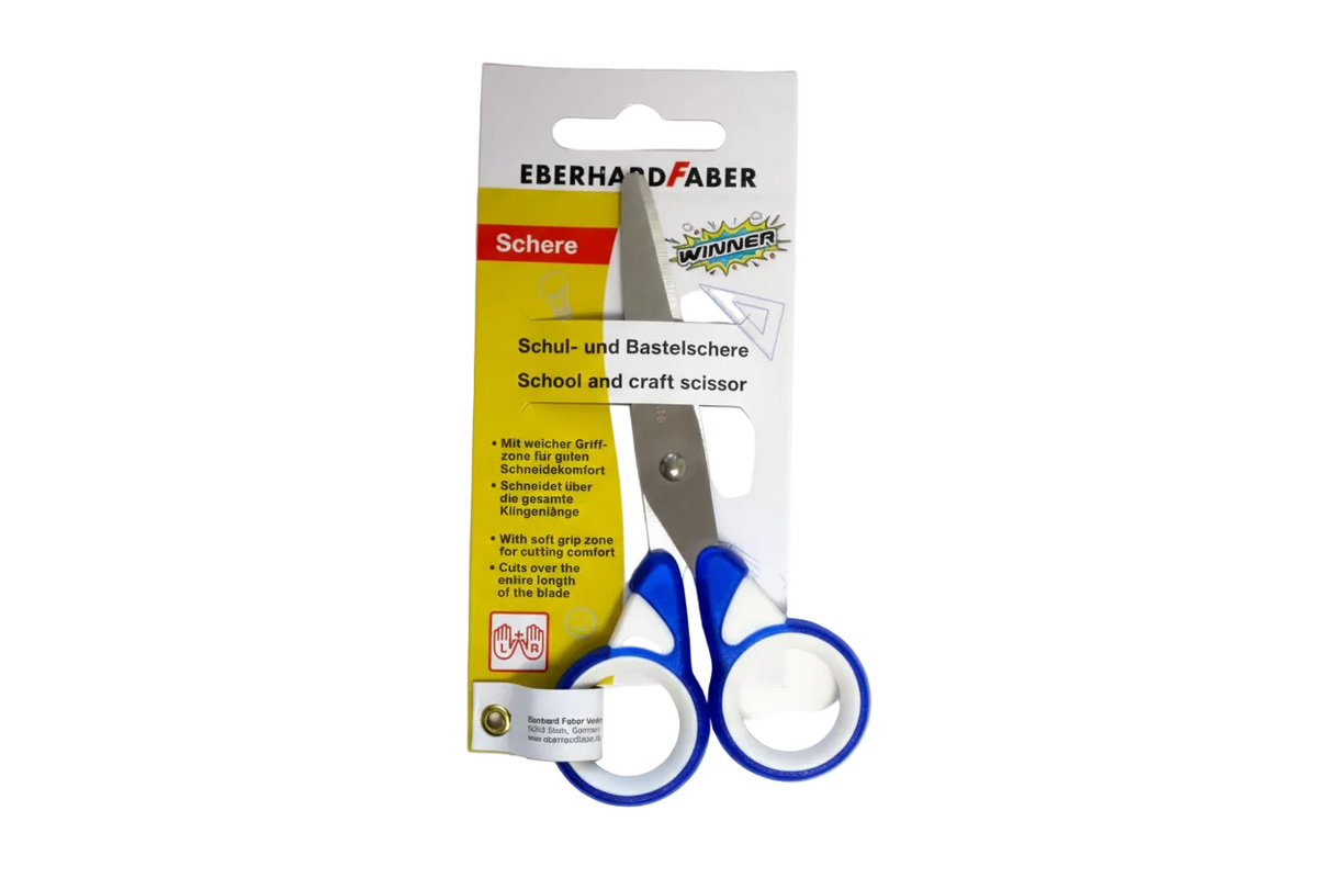 Eberhard Faber Schulschere Winner 13cm Blau/Weiß