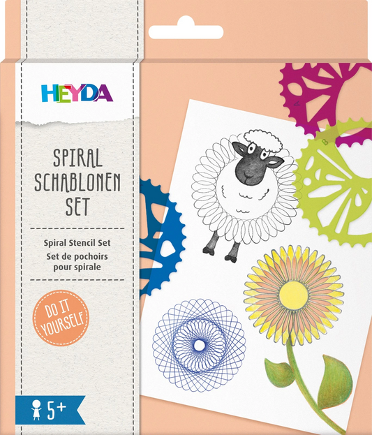 Spiralschablonen Set - Kreative Zeichenhilfe für perfekte Spiralen