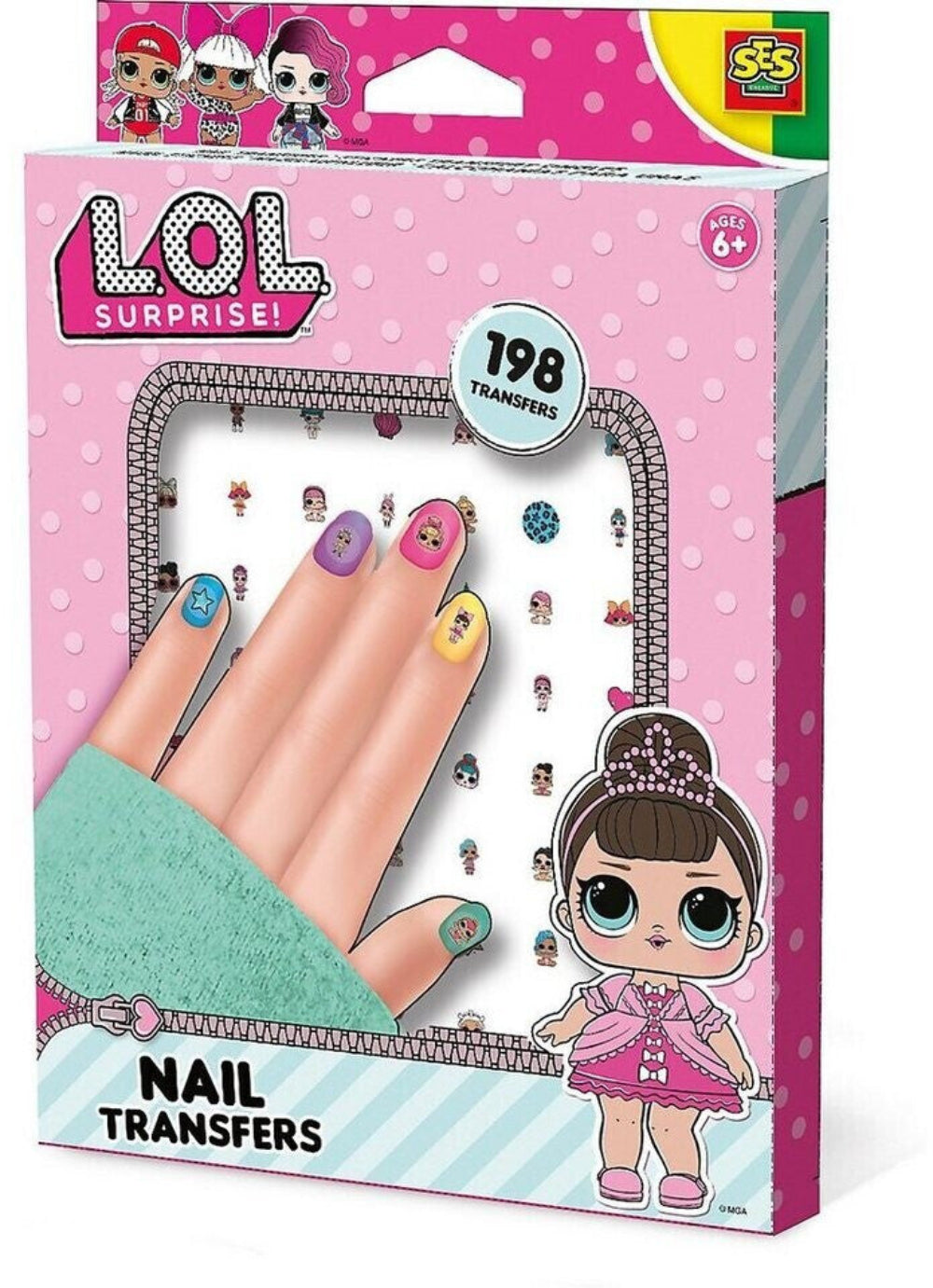 SES Creative Fingernagelaufkleber L.O.L. Surprise Nagelsticker Set