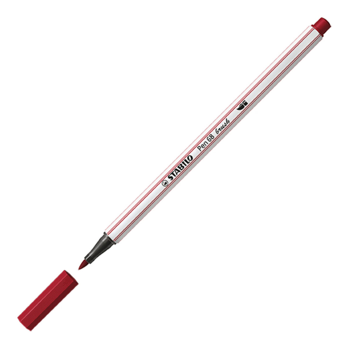 STABILO Pen 68 brush Pinselstift purpur – Einzelstift