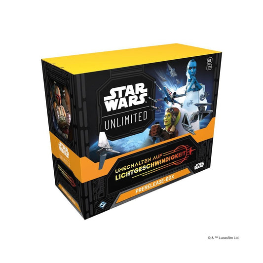 Star Wars: Unlimited - Umschalten auf Lichtgeschwindigkeit Prerelease Box (deutsch)