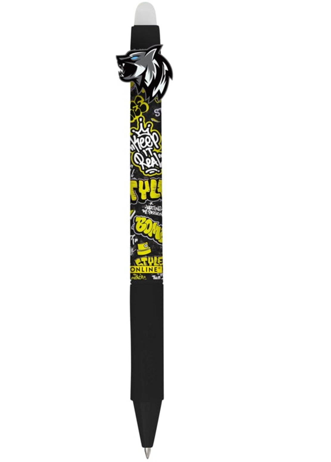 Online Angry Wolf Gelschreiber radierbar 0,7mm blau